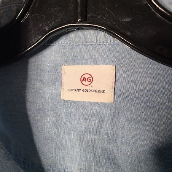 Revolve Adriano Goldschmied AG BENNING Denim Chambray SHIRT in Roadstead - Picture 7 of 14